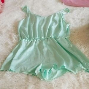Victoria's Secret satin sleep romper